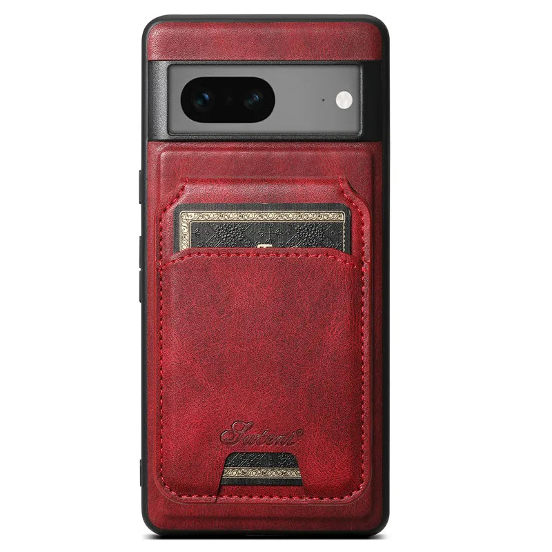 Magnetic Leather Case with Wallet For Google Pixel Series - FonKayz