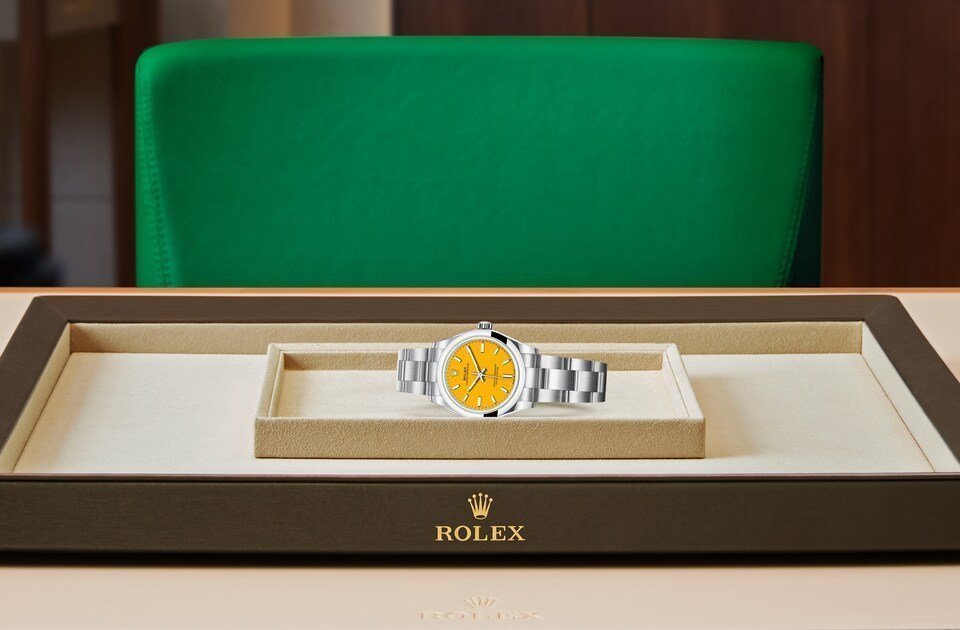 RLX oyster perpetual jaune 31mm