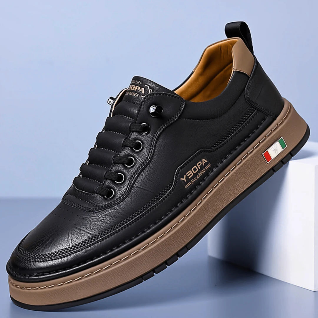Casual Low-Top Sneaker – Cushioned Lace-Up Platform Sole
