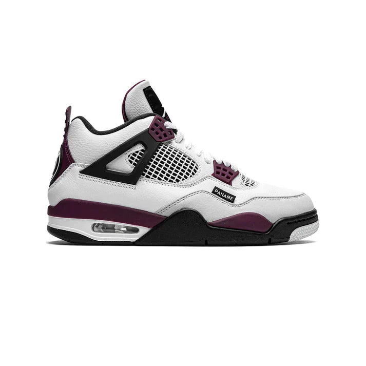 Marquis Atelier – Bordeaux Grid Air-Court Leather Sneaker