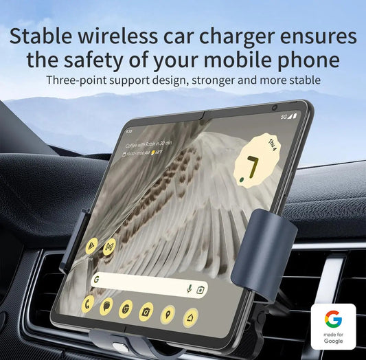 Fast Wireless Car Charger Mount for Google Pixel Fold - FonKayz