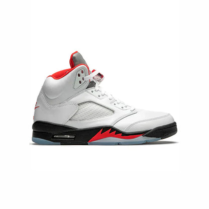 Crimson Apex – Silver Crest Air-Cushion High-Top Sneaker