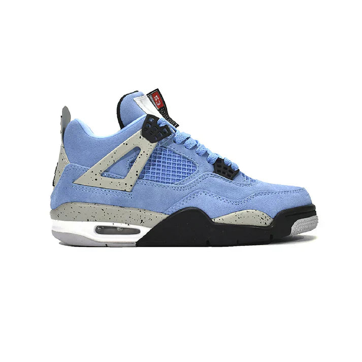 Azure Vanguard – SpeckleGrid Air-Court Suede Sneaker