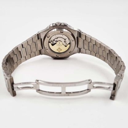 PP Nautilus Silver Black Sertie