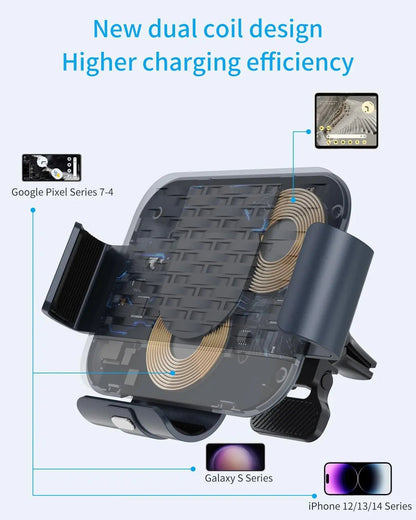 Fast Wireless Car Charger Mount for Google Pixel Fold - FonKayz
