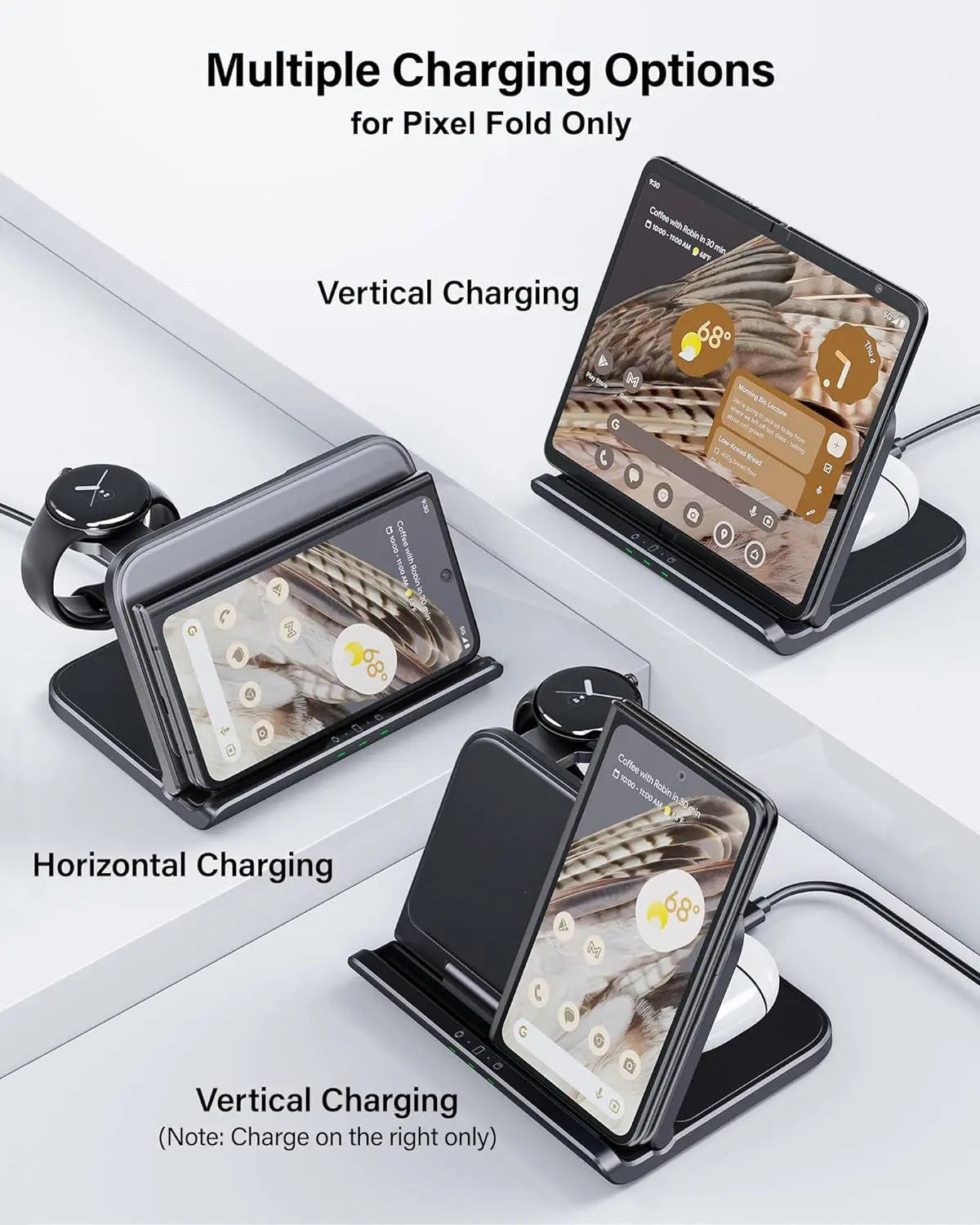 3 In 1 Fast Wireless Charger for Google Pixel Fold - FonKayz