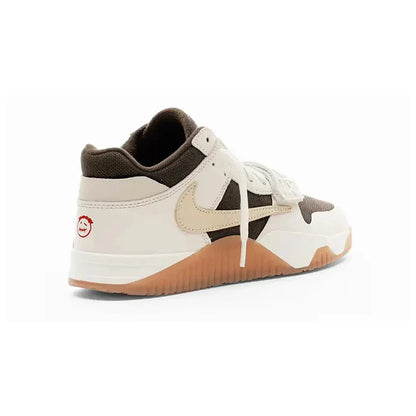 JumpFlex Strap Court – Sail & Olive Mixed-Material Sneaker