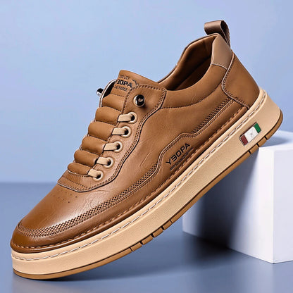 Casual Low-Top Sneaker – Cushioned Lace-Up Platform Sole