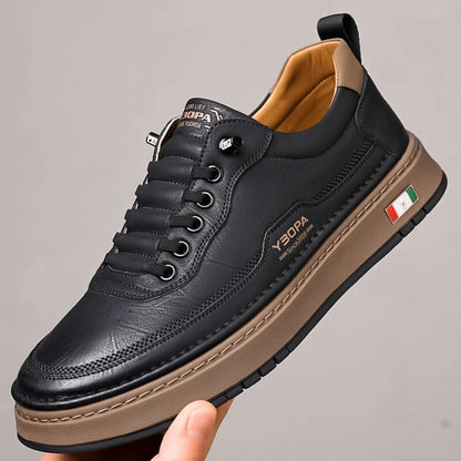 Casual Low-Top Sneaker – Cushioned Lace-Up Platform Sole