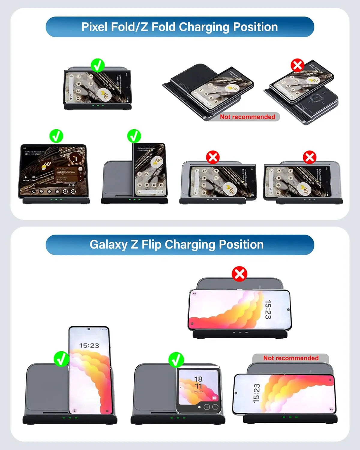 3 In 1 Fast Wireless Charger for Google Pixel Fold - FonKayz