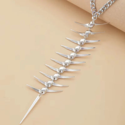 Vertebrae Body Chain Necklace – Gothic Spine Pendant Chain