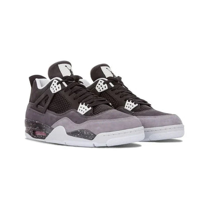 SlateVibe Meridian-4 Retro Suede Sneaker | Grey & Black Court-Style Low Top
