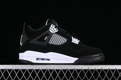 J4 Thunder White | Black & White Court Style