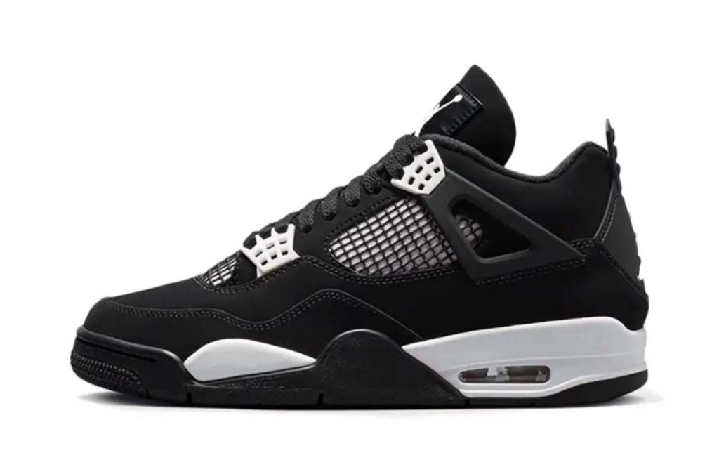 J4 Thunder White | Black & White Court Style