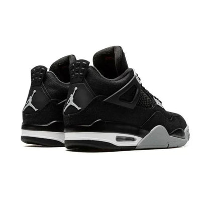 Black Canvas Retro Court Mid Sneaker with Mesh Panels | ShadowWeave™