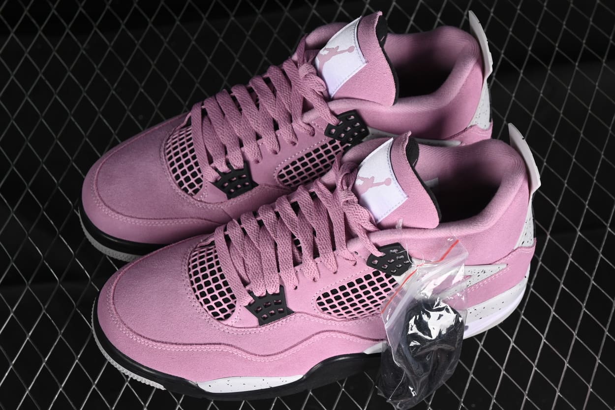 AeroVantage OrchidWave-4 Retro Suede Sneaker | Pink Women’s Court Style