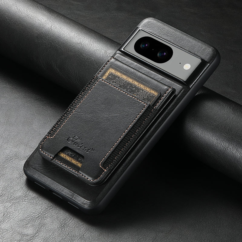 MagSafe Leather Wallet Holder Case for Google Pixel Series - Premium Cover for Pixel 9 Pro, 8, 7, 6A, and More - FonKayz