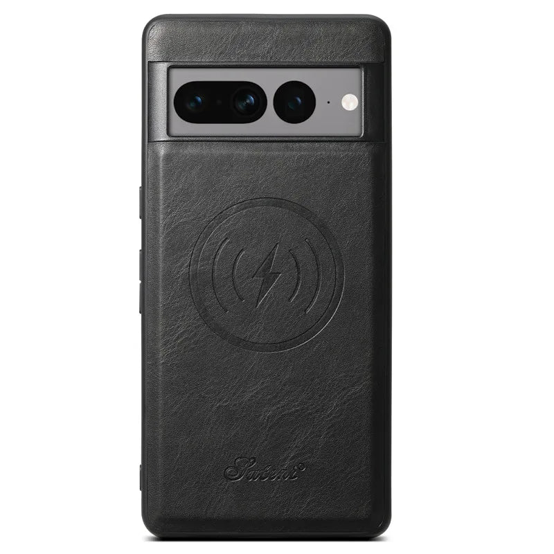 Magnetic Leather Case with Wallet For Google Pixel Series - FonKayz