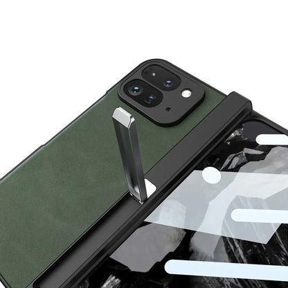 Leather Case with Stand For Google Pixel 9 Pro Fold - FonKayz