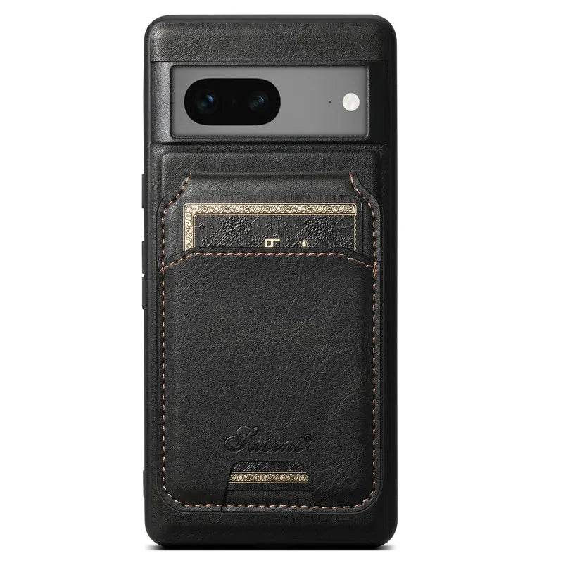 Magnetic Leather Case with Wallet For Google Pixel Series - FonKayz