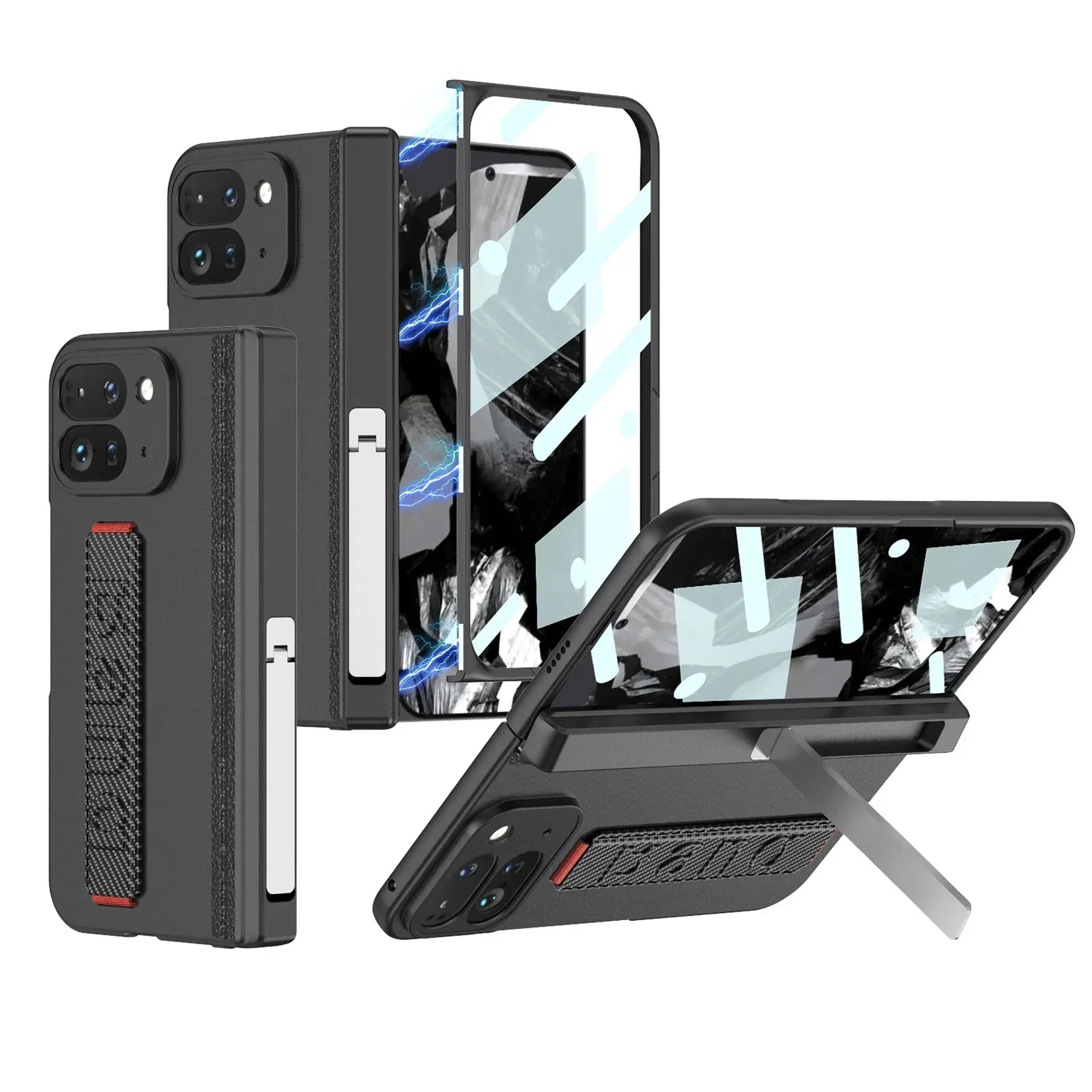 Shockproof Case with Band For Google Pixel 9 Pro Fold - FonKayz