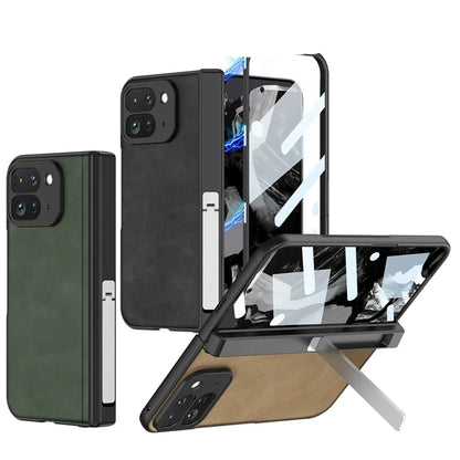 Leather Case with Stand For Google Pixel 9 Pro Fold - FonKayz