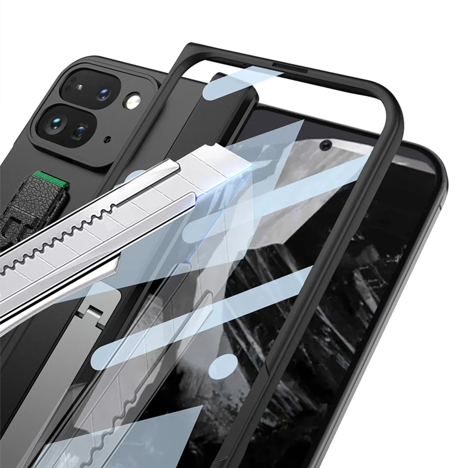 Shockproof Case with Band For Google Pixel 9 Pro Fold - FonKayz