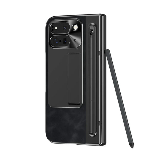 Leather Case With Touch Pen For Google Pixel 9 Pro Fold - FonKayz