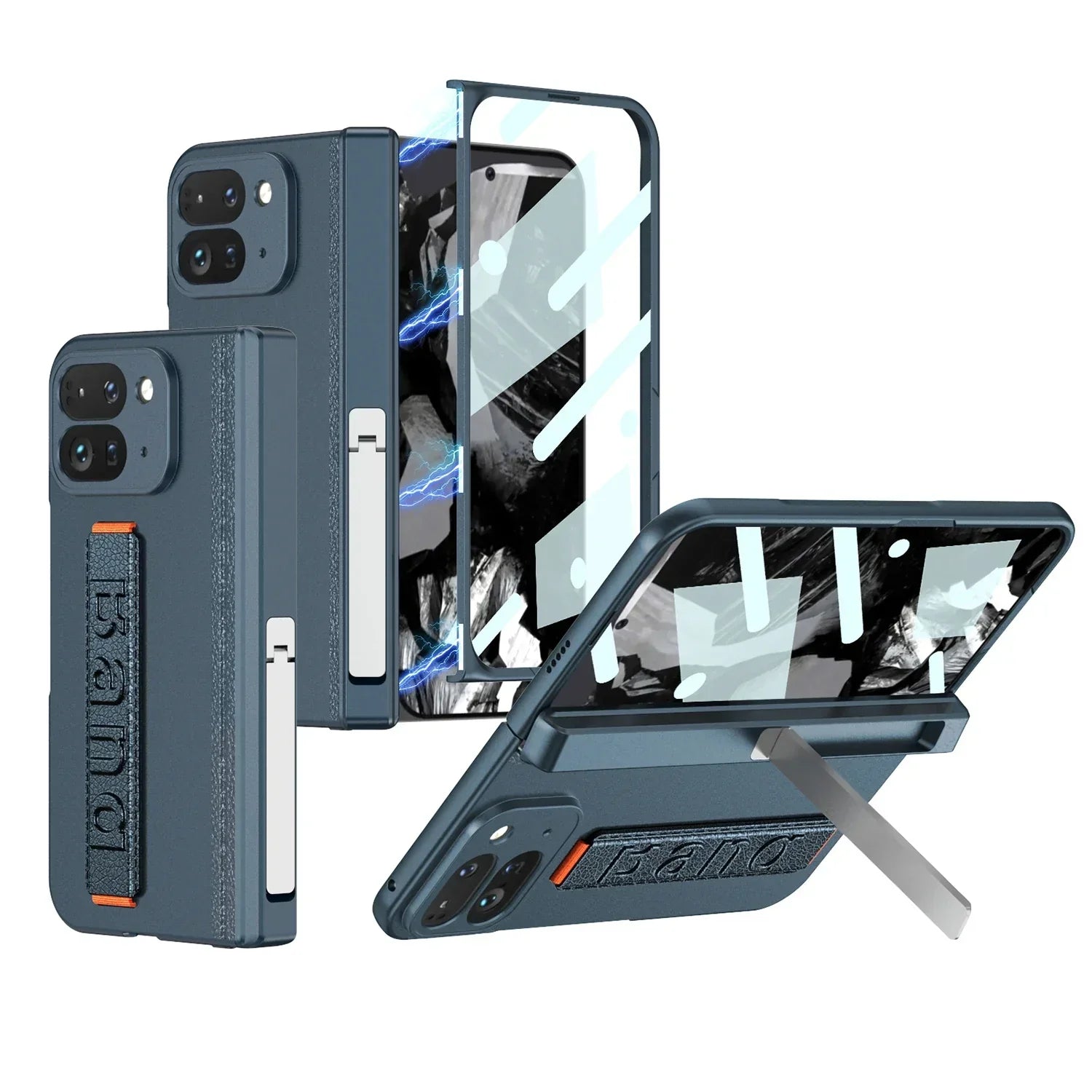 Shockproof Case with Band For Google Pixel 9 Pro Fold - FonKayz