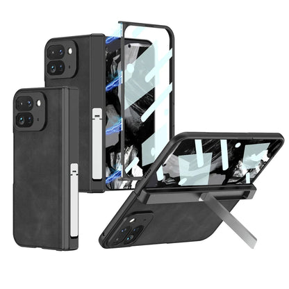 Leather Case with Stand For Google Pixel 9 Pro Fold - FonKayz
