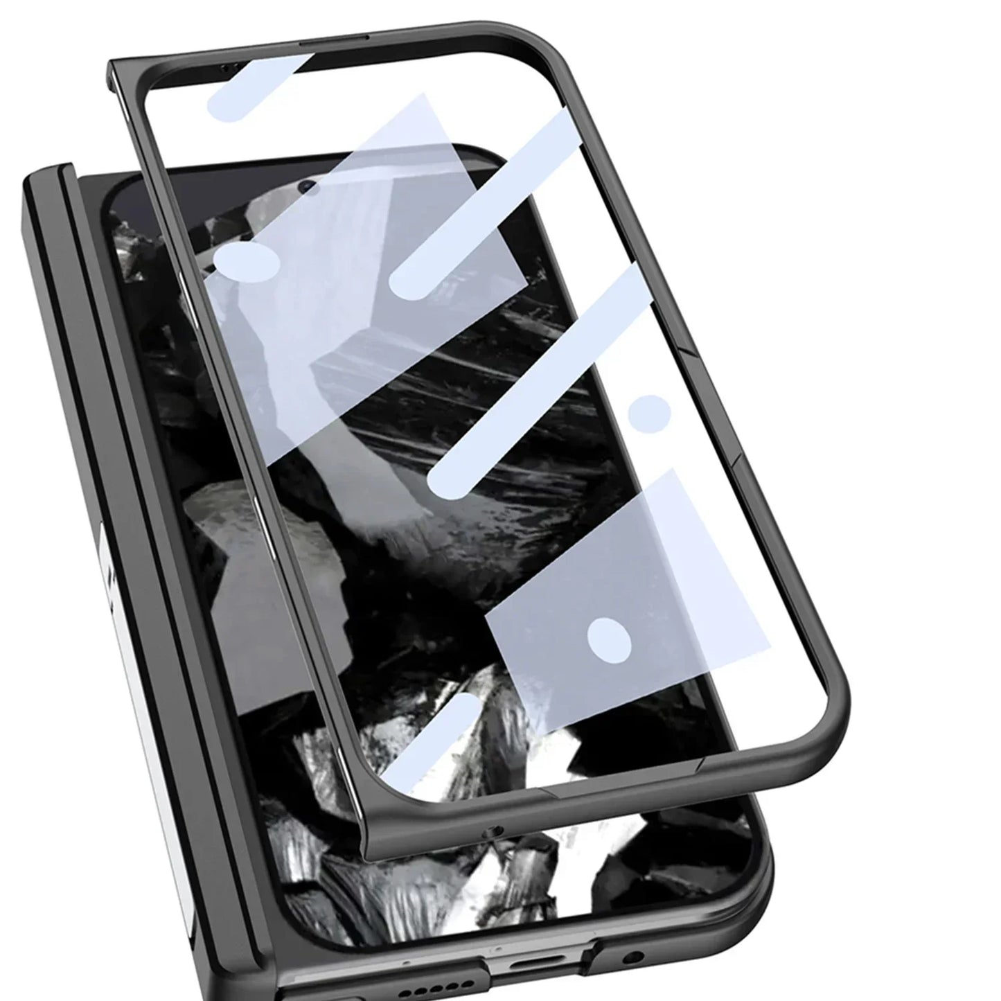 Leather Case with Stand For Google Pixel 9 Pro Fold - FonKayz