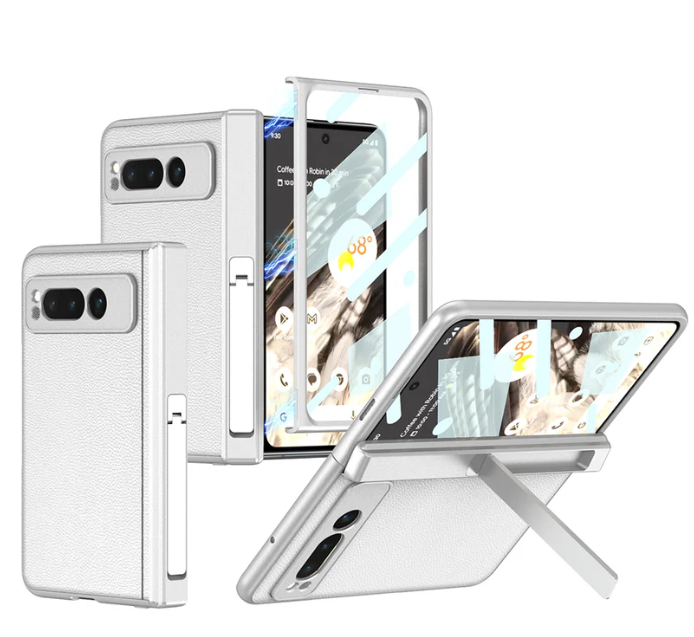 Magnetic Luxury Leather All-Inclusive Invisible Bracket Phone Case for Google Pixel Fold - FonKayz