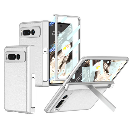 Magnetic Luxury Leather All-Inclusive Invisible Bracket Phone Case for Google Pixel Fold - FonKayz
