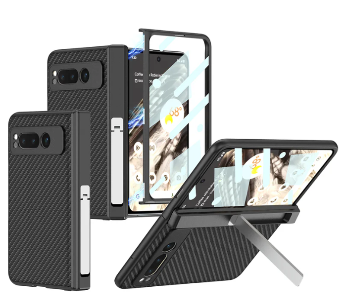 Magnetic Luxury Leather All-Inclusive Invisible Bracket Phone Case for Google Pixel Fold - FonKayz