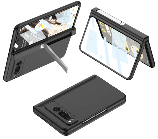 Magnetic All-Inclusive Case with Tempered Film for Google Pixel Fold - Damped Folding Bracket - FonKayz
