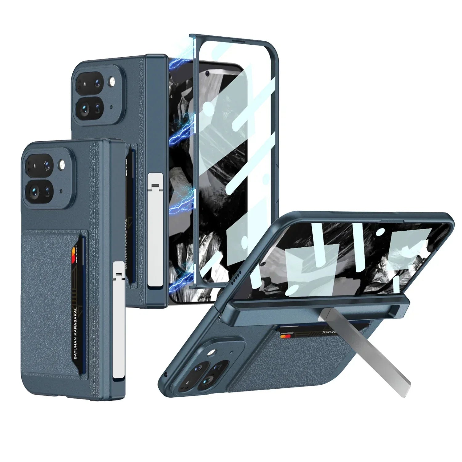 Full Protection Case with Card Holder For Google Pixel 9 Pro Fold - FonKayz
