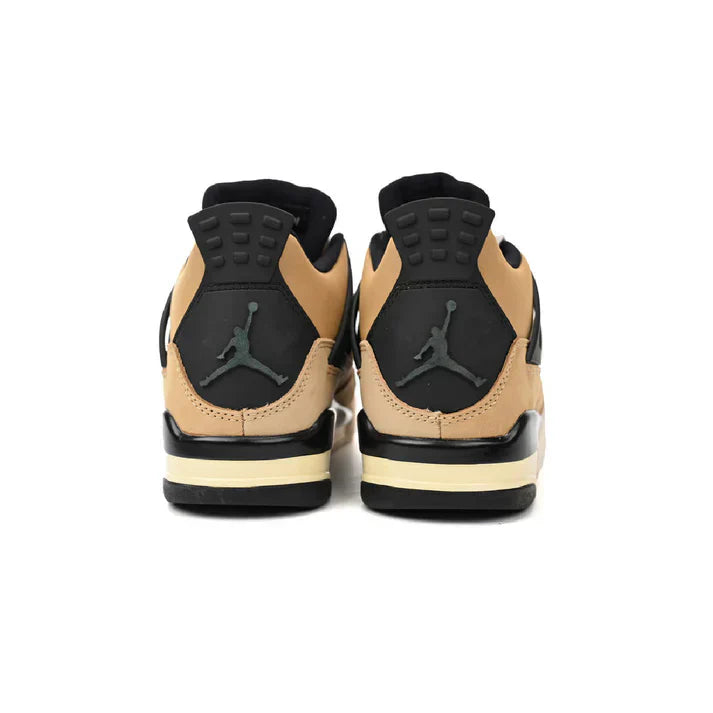 Fossil-Tone Retro Court Mid Sneaker in Sand & Black | TerraForm™