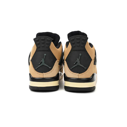 Fossil-Tone Retro Court Mid Sneaker in Sand & Black | TerraForm™
