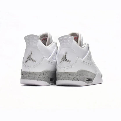 White & Grey Heritage Court Sneaker with Concrete-Texture Midsole | Veltrex™