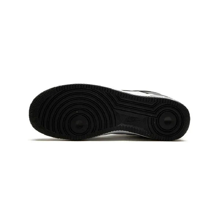 Black & White Classic Leather Court Sneaker | Trevora CourtMark™