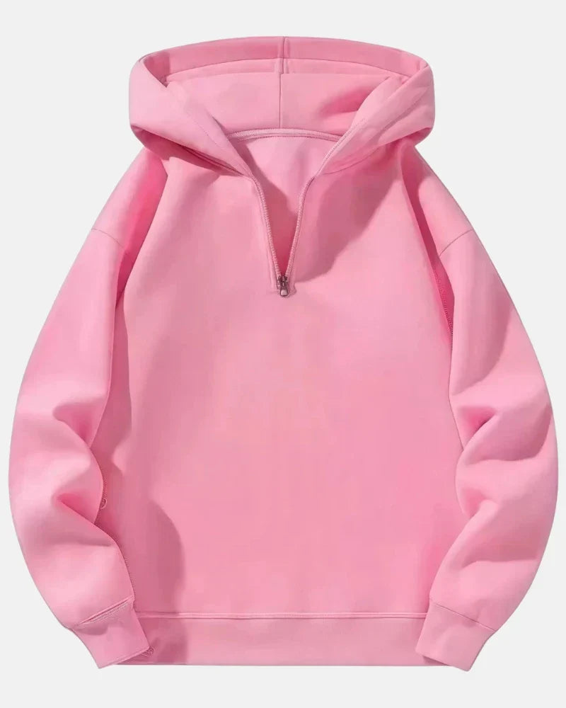 Quarter-Zip Lounge Set – Soft Hoodie & Joggers for Casual Comfort