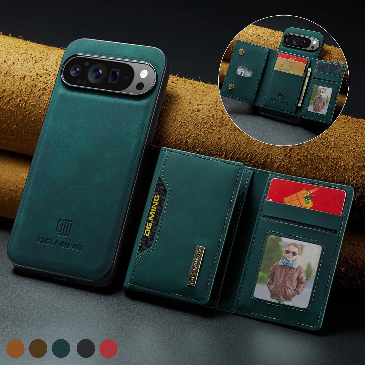 Magnet Leather Detachable Wallet Case For Google Pixel Series