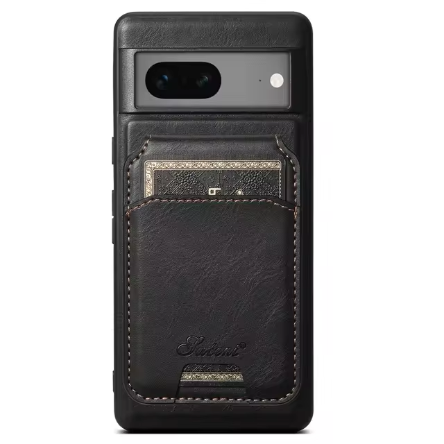 MagSafe Luxury Wallet Phone Case for Google Pixel Series - Card Holder Leather Magnetic Cover - FonKayz