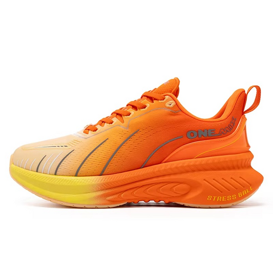 NovaSprint™ Blaze Orange Performance Runners – Max Cushion Stability Shoes