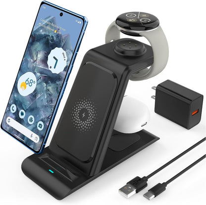 3 in 1 Wireless Charger for Google Pixel Ecosystem - FonKayz