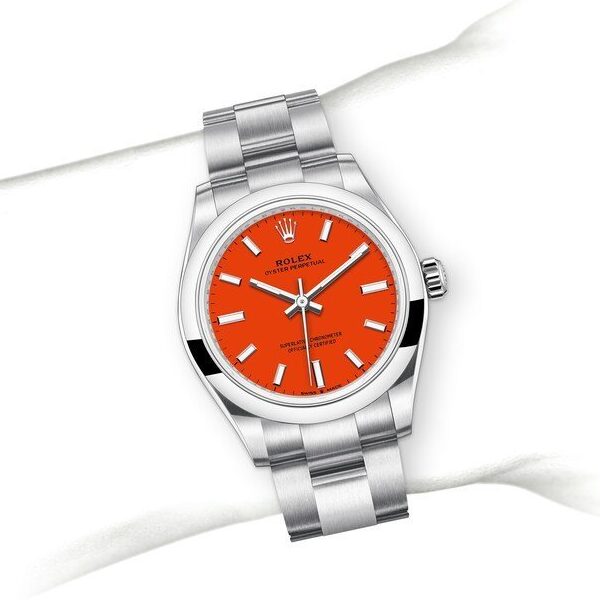 RLX oyster perpetual orange 31mm