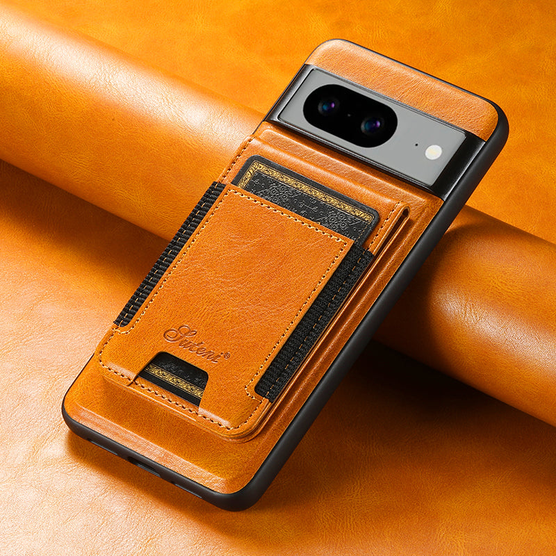 MagSafe Leather Wallet Holder Case for Google Pixel Series - Premium Cover for Pixel 9 Pro, 8, 7, 6A, and More - FonKayz
