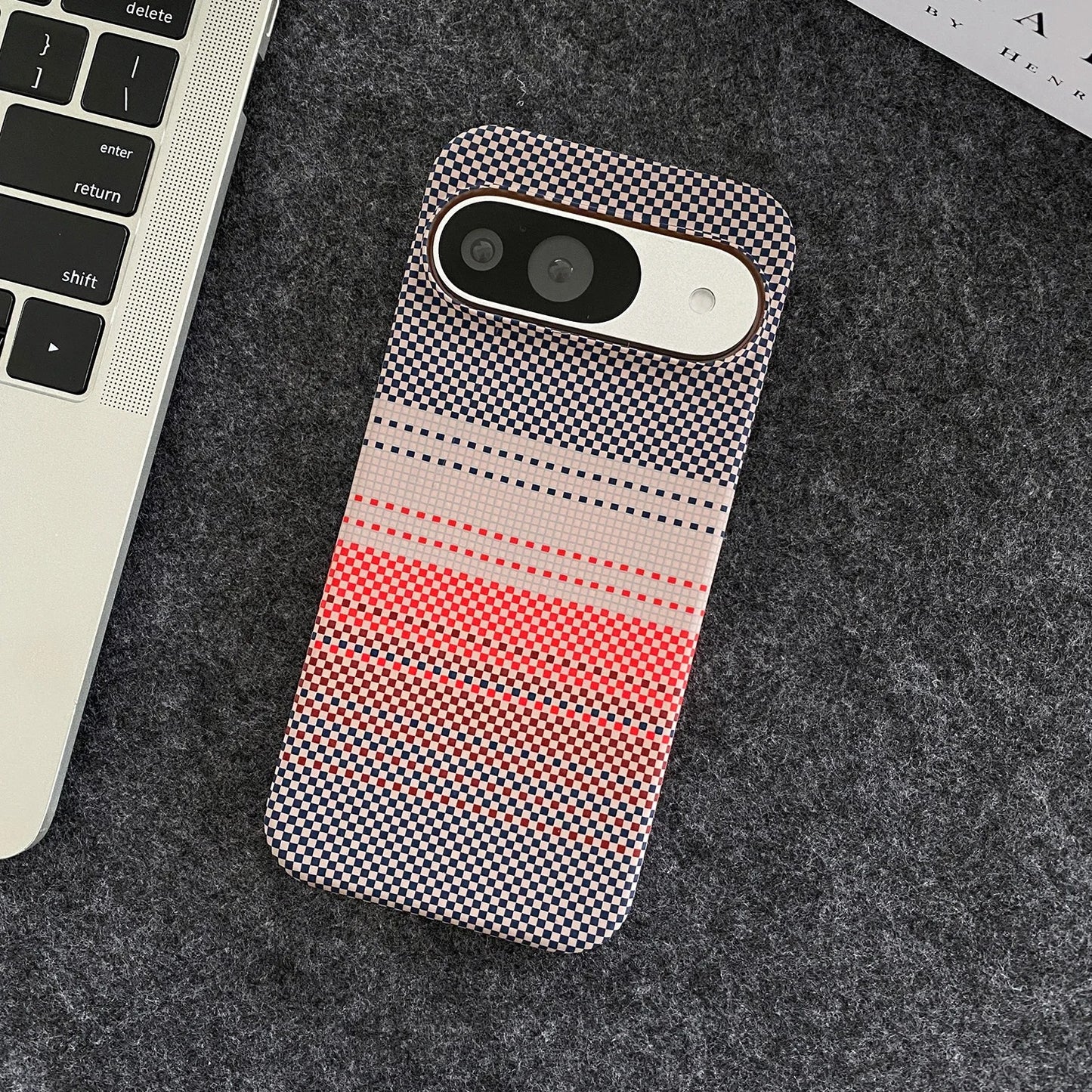 Carbon Fiber Kevlar Texture Case For Google Pixel Series