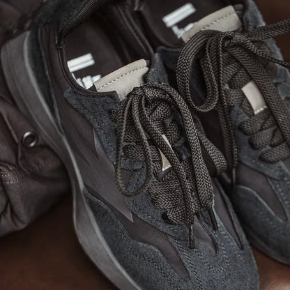 Nordflare™ Retro Trail-Runner Patchwork Suede Sneakers