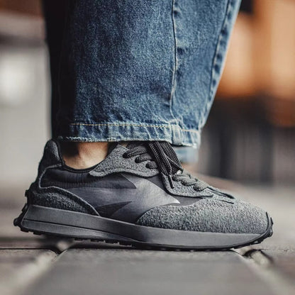 Nordflare™ Retro Trail-Runner Patchwork Suede Sneakers